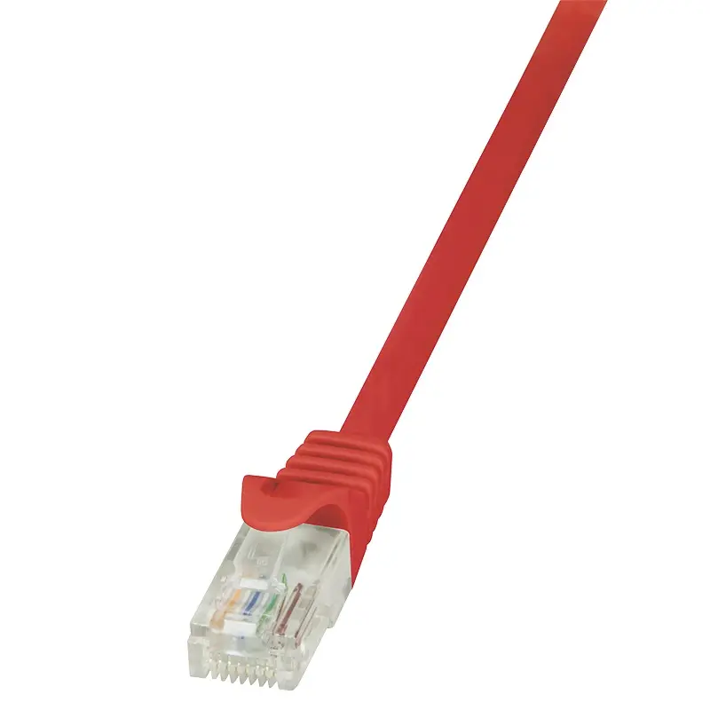 Cablu UTP LogiLink CP1014U Cat5e 0.25m rosu