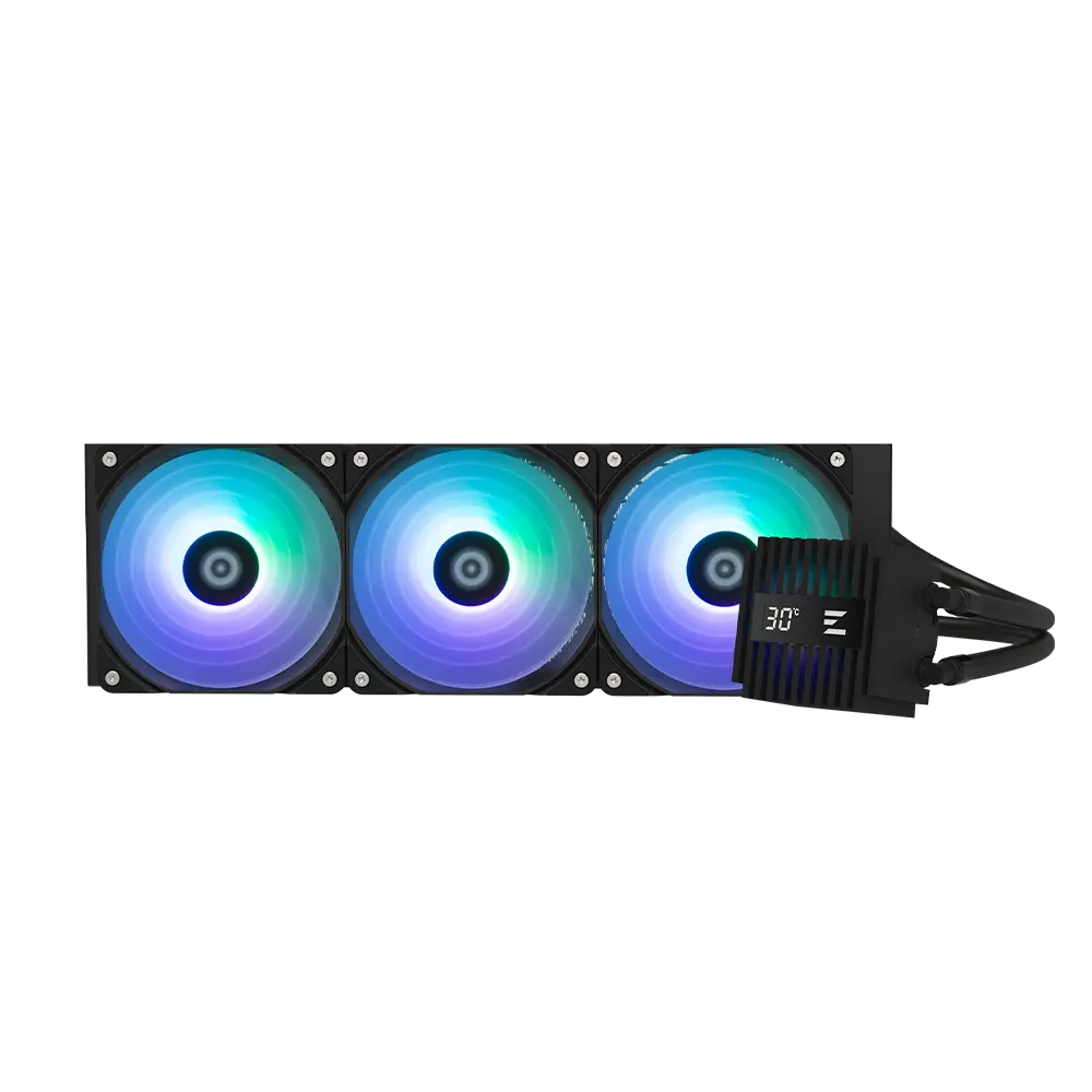 Cooler cu apa pentru procesor Zalman, RGB, AM5/AM4, Negru