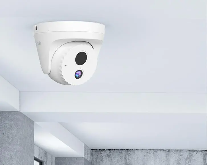 Camera de supraveghere Tenda IC7-PRS-4 4MP PoE Conch, Alb