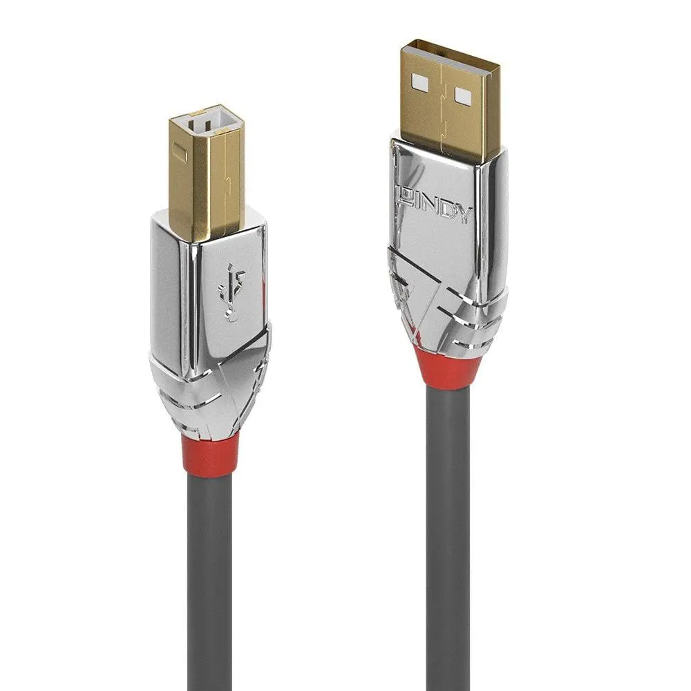 Cablu Lindy 5m USB Type A B Cromo Line
