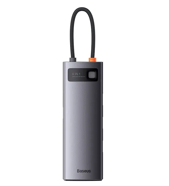Hub USB-C Baseus Metal Gleam 8-in-1 WKWG050013 Gri