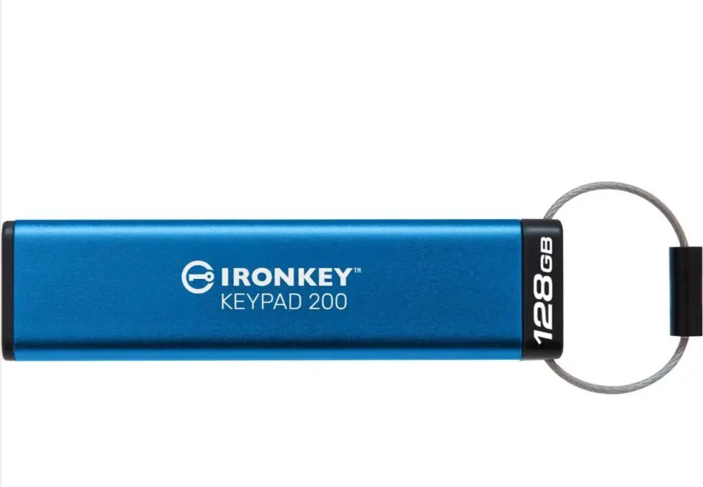 Memorie USB Kingston 128GB IronKey Keypad 200, FIPS 140-3 Lvl 3 (Pending) AES-256 Encrypted