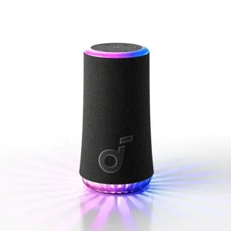 Boxa portabila wireless Anker SoundCore Glow, 30W, Autonomie 18H, Sunet 360°, IP67, Negru