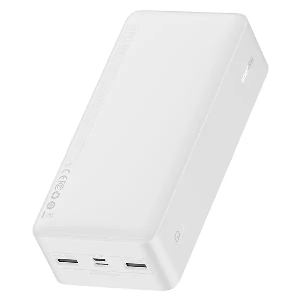 Powerbank, Baseus, 30000 mAh, 15 W, Alb