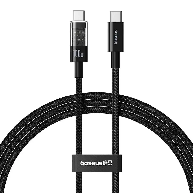 Cablu de date si incarcare Baseus – Data Cable Gem USB Type-C la USB Type-C Super Fast Charging 100W 2m – negru