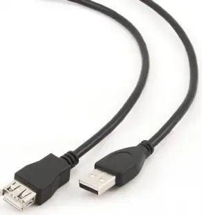 Cablu prelungitor USB Gembird 450 cm CCP-USB2-AMAF-15C negru