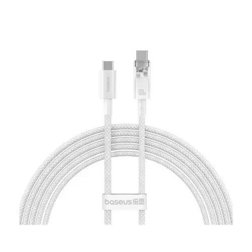 Cablu Baseus Explorer USB-C 100W 1m Alb