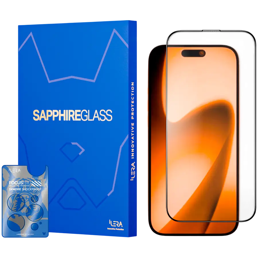 Folie sticlă iLera Sapphire Ultra Glass iPhone 17 2.0