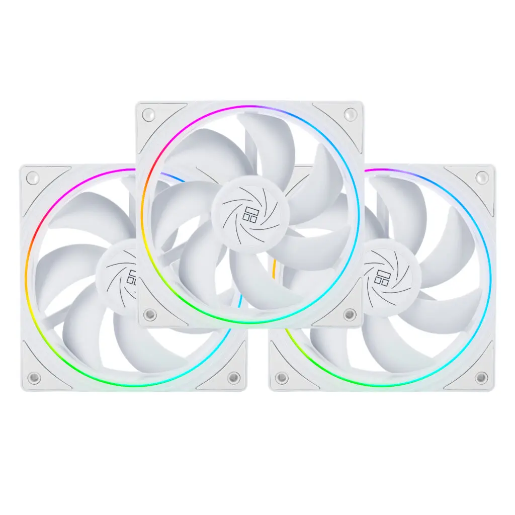 Set 3 ventilatoare Thermalright TL-S12-W-3 ARGB 120mm alb