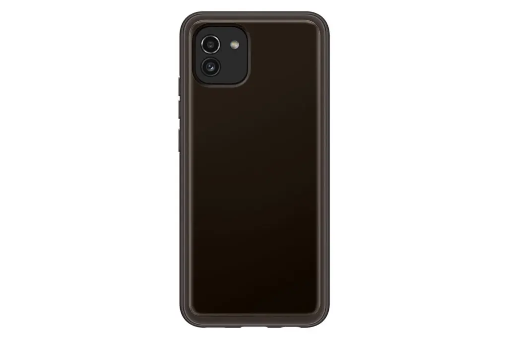 Husă Samsung Soft Clear Cover Galaxy A03 transparent negru