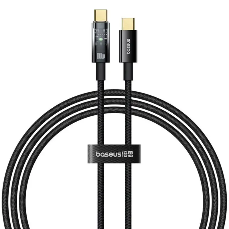 Cablu Baseus Explorer Type-C 100W 1m negru