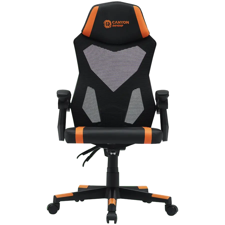 Scaun gaming Canyon Flow CNE-MCH01 Negru-Portocaliu