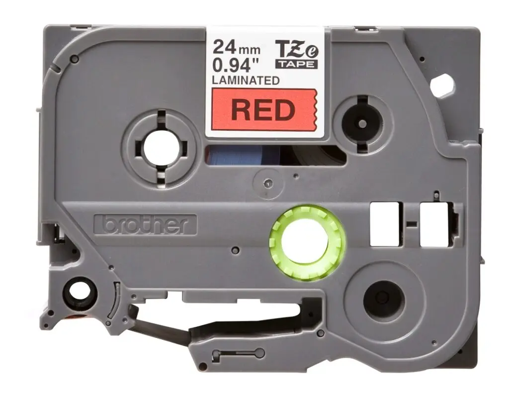 Etichete Brother TZE451 Black on Red, 24mm
