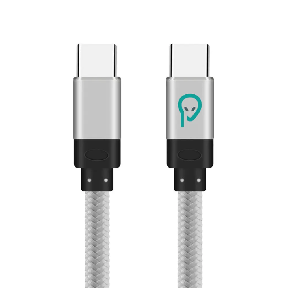 Cablu date Spacer USB-C 1m braided argintiu