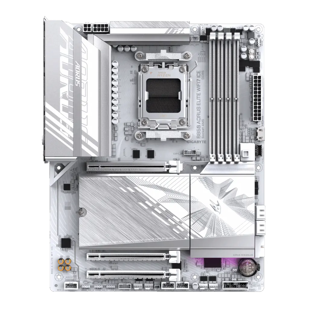 Placă de bază GIGABYTE B850 AORUS ELITE WIFI7 ICE, AM5, ATX, alb
