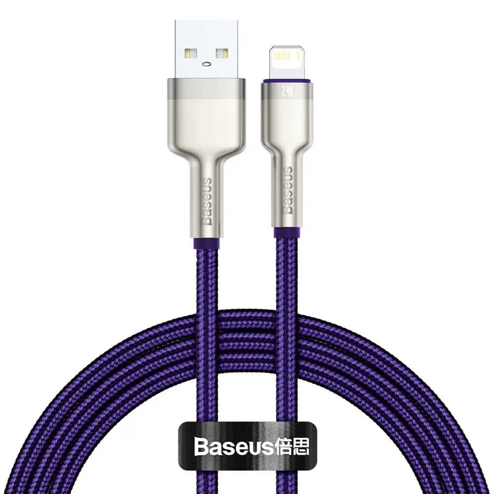 Cablu Baseus Cafule Metal USB Lightning 1m violet CALJK-A05