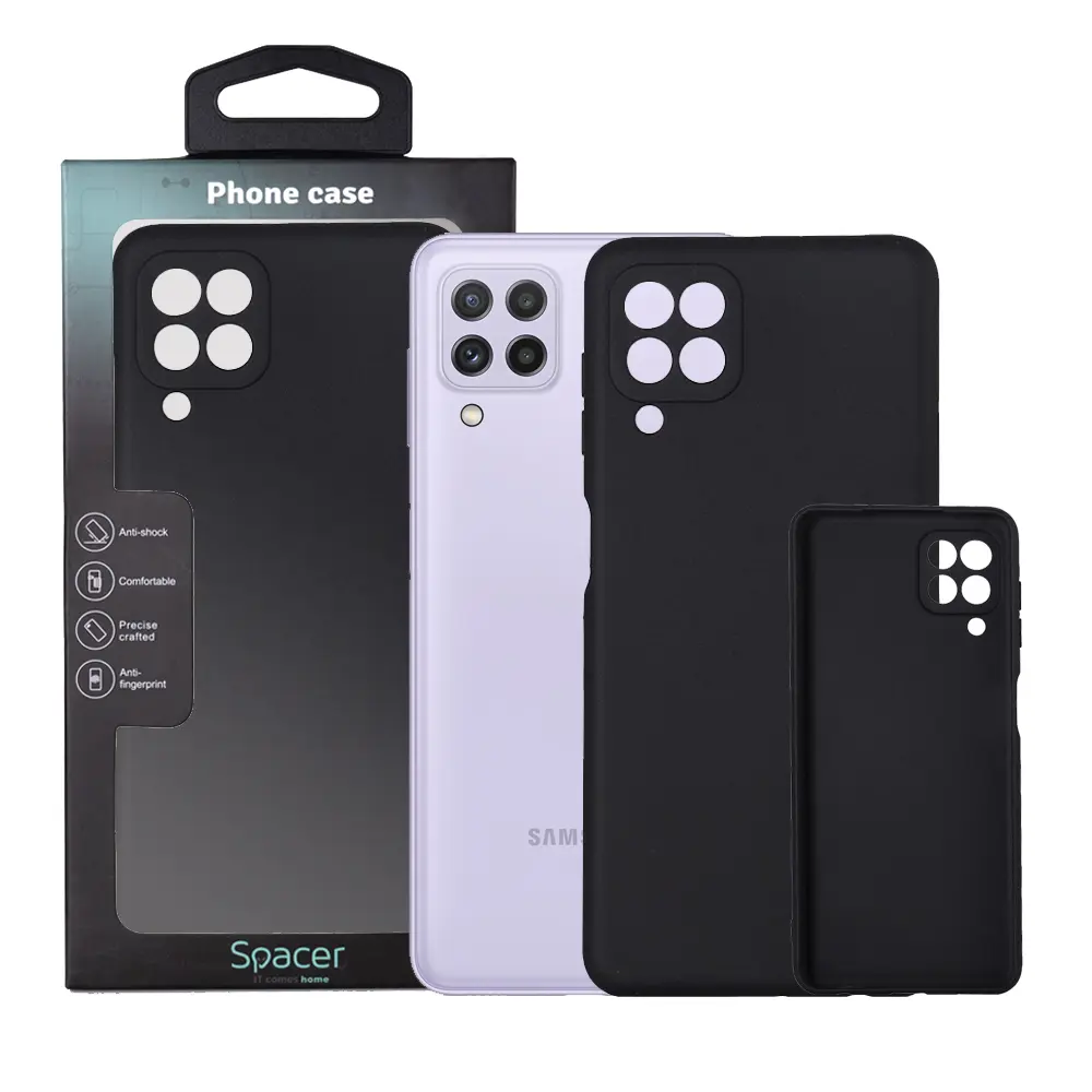 Husă Spacer Samsung Galaxy A22 4G TPU neagră
