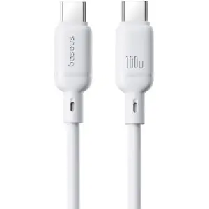 Cablu Baseus Superior Series 2, Incarcare rapida, USB-C la USB-C, 100W, 2m, Alb
