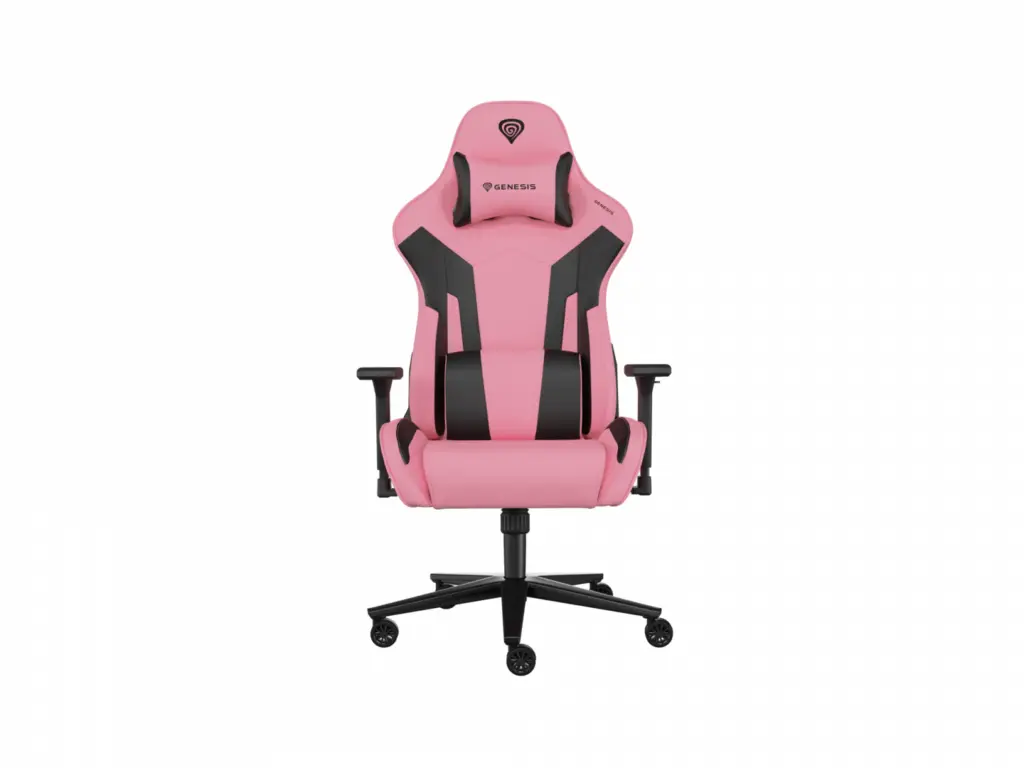 Scaun gaming Genesis Nitro 720, material Synthetic PU + Textil, reglabil pe inaltime, spatar ajustabil, Negru/Roz