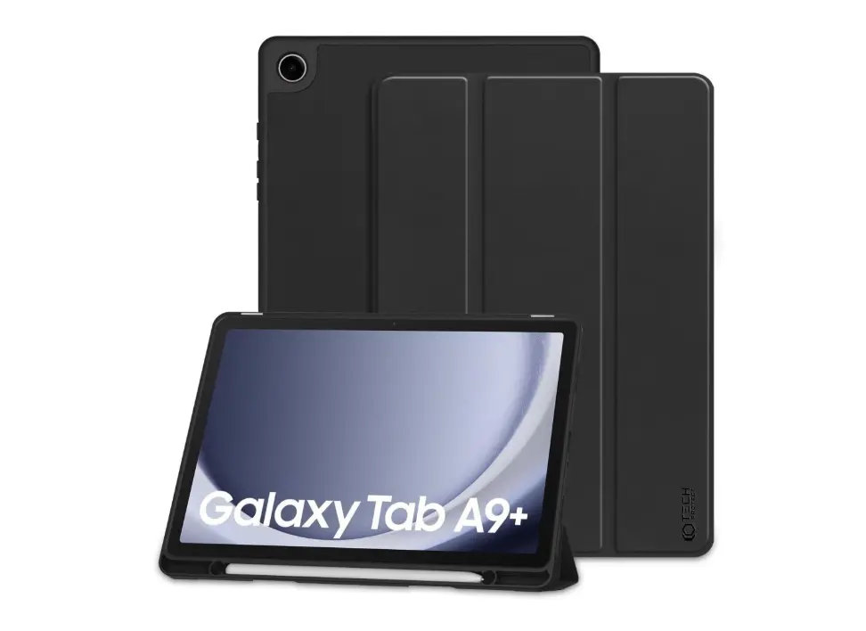 Husa Tech-Protect Smartcase Pen compatibila cu Samsung Galaxy Tab A9 Plus 11 inch Black