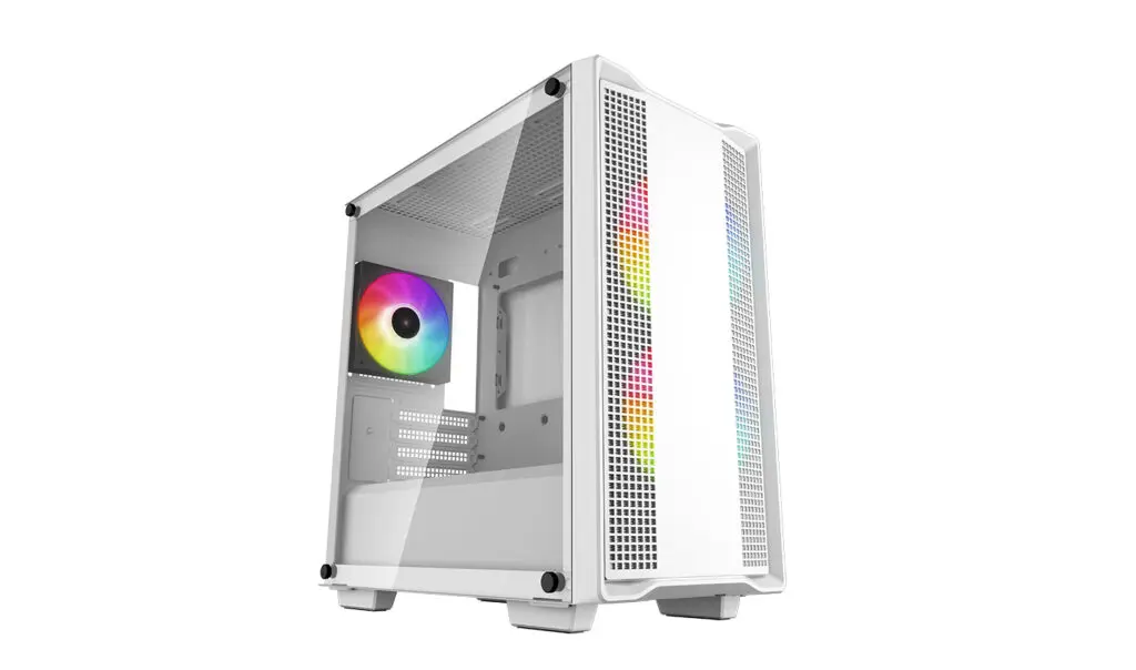 Carcasă DeepCool CC360 ARGB albă Micro-ATX