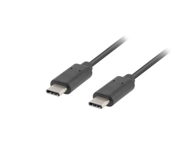 Cablu Lanberg USB-C la USB-C USB 2.0 1m Negru