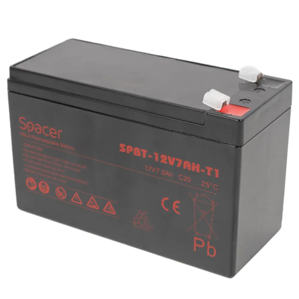 Acumulator UPS Spacer 12V 7Ah SPBT-12V7AH-T1 terminal F1