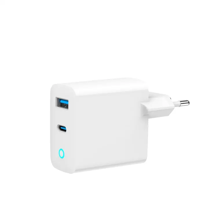 Încărcător Gembird 65W GaN USB LED alb