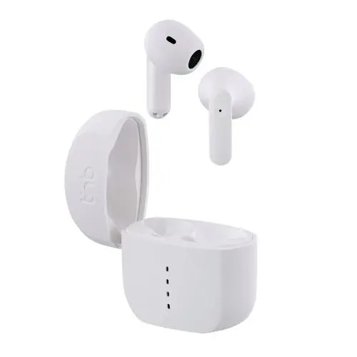 Casti Wireless T’nb ZIP 2 cu Carcasa de Incarcare, Alb