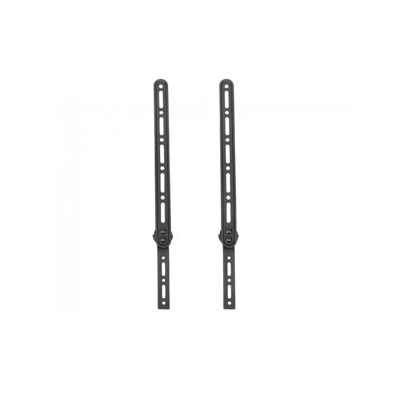 Suport soundbar Maclean MC-912, universal VESA 78–480mm, montaj sub/deasupra TV 23–65″, max 15kg, reglabil, negru