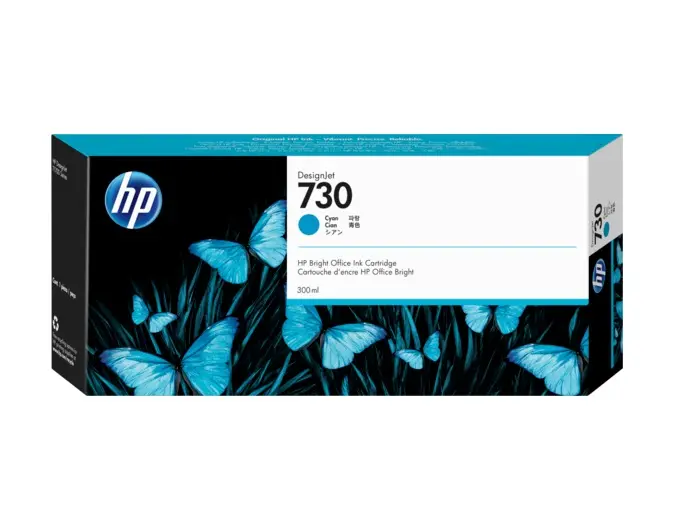 Cartuș cerneală HP 730 Cyan 300 ml P2V68A