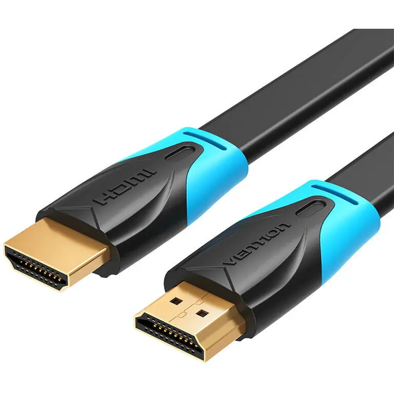 Cablu plat HDMI 1.4 ,negru , Full HD 1080P, Ultra HD 4K si 3D ,1 metru,Vention