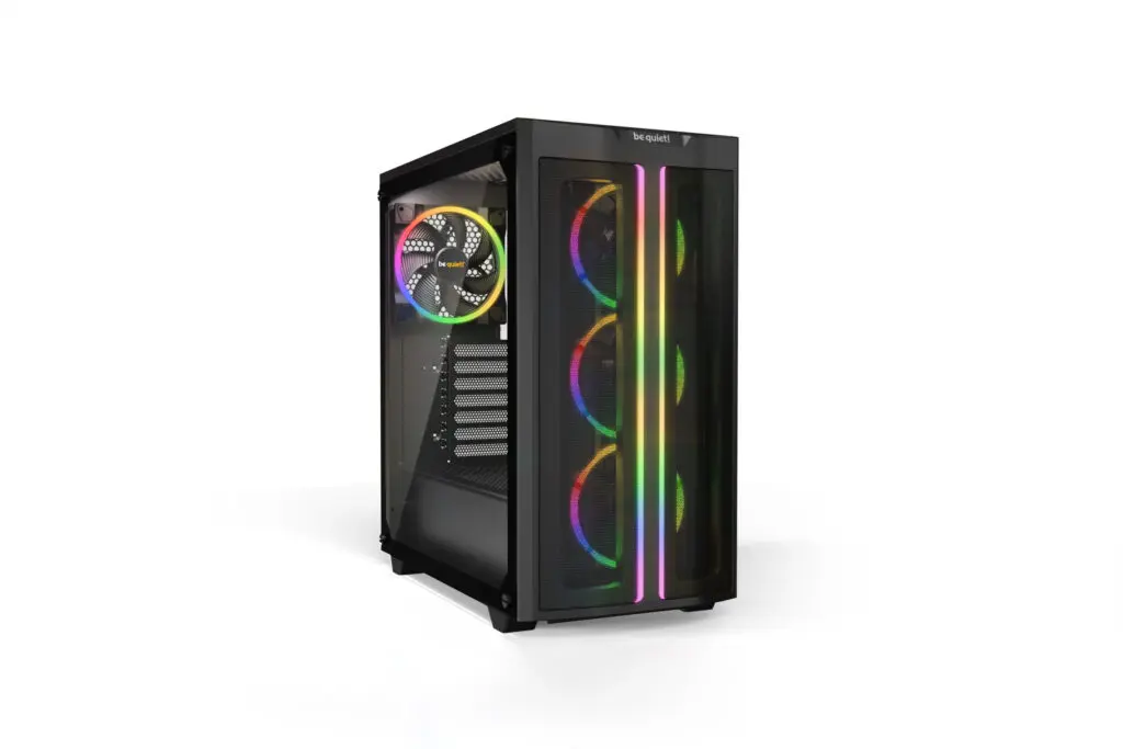 Carcasa be quiet! PURE BASE 500 FX Black, Middle Tower, ATX, fara Sursa, iluminare ARGB, negru