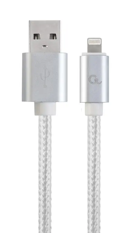 Cablu Lightning Gembird CCB-mUSB2B-AMLM-6-S 1.8 m argintiu