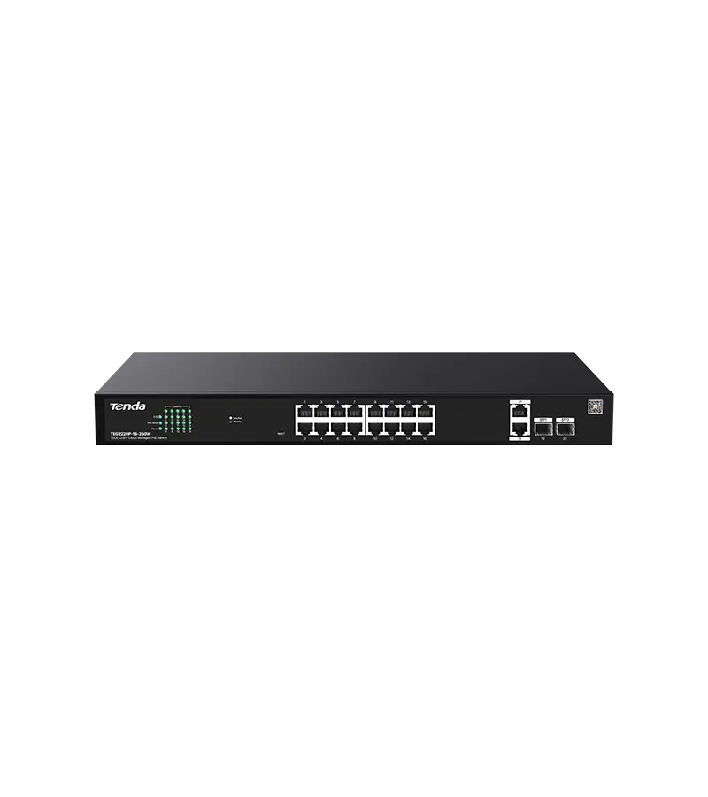 Switch Tenda TEG2220P-16-250W 20 porturi PoE