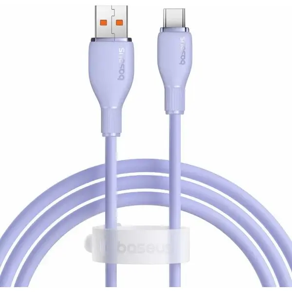 Cablu Baseus Pudding USB-A USB-C 100W 2m violet
