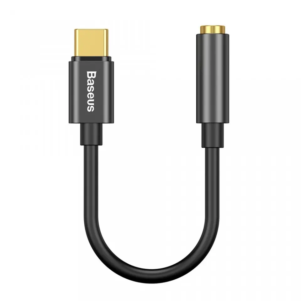 Adaptor audio Baseus CATL54-01, USB Type-C la 3,5 mm L54, negru