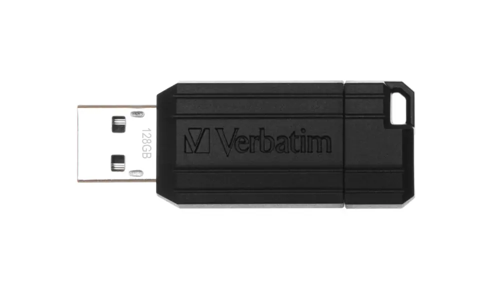 Memorie USB Verbatim PinStripe 128GB USB 2.0 Negru