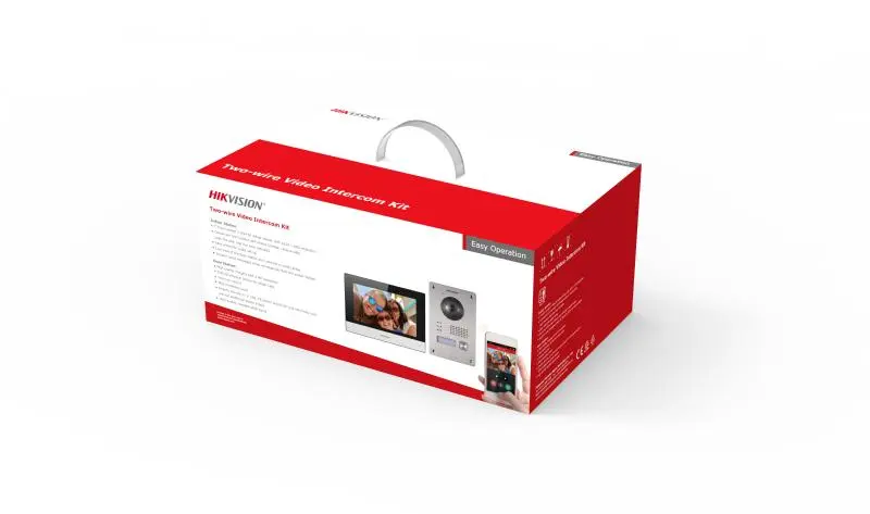 Kit videointercom IP Hikvision DS-KIS703Y-P, caracteristici post exterior: 2MP HD camera, IR: 3m, Main stream: 1280x720P, 1920x1080p, WDR, microfon inclus, difuzor inclus, 1 buton, alimentare: 12 V, 500 mA, temperatura de functionare: -40 °C to 60 °C; car