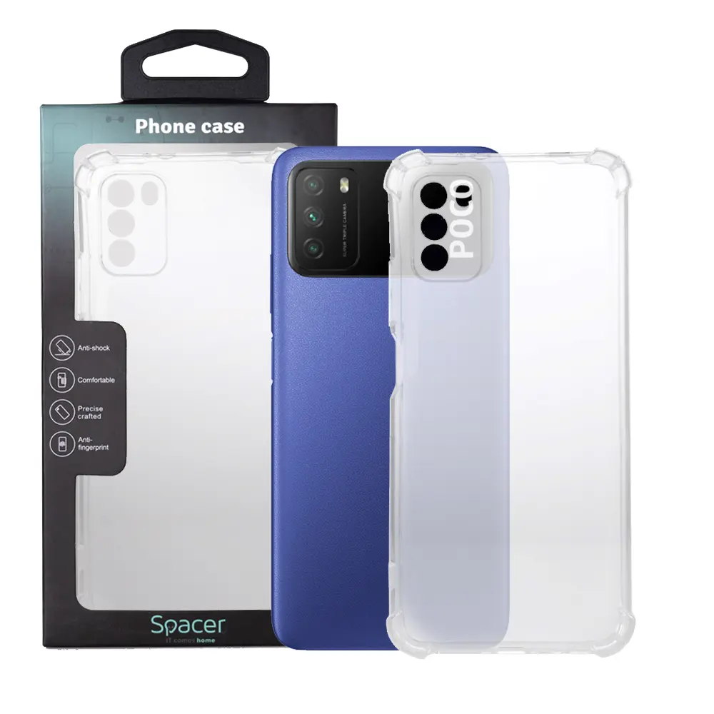 Husă Spacer Xiaomi Pocophone M3 TPU transparentă