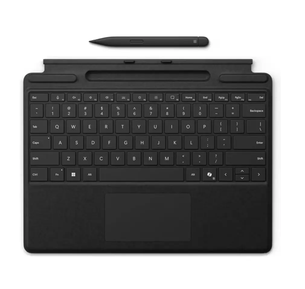Carcasa tip MICROSOFT Surface Pro 10/11 cu stilou subtire COMM Platin Engleza Internationala