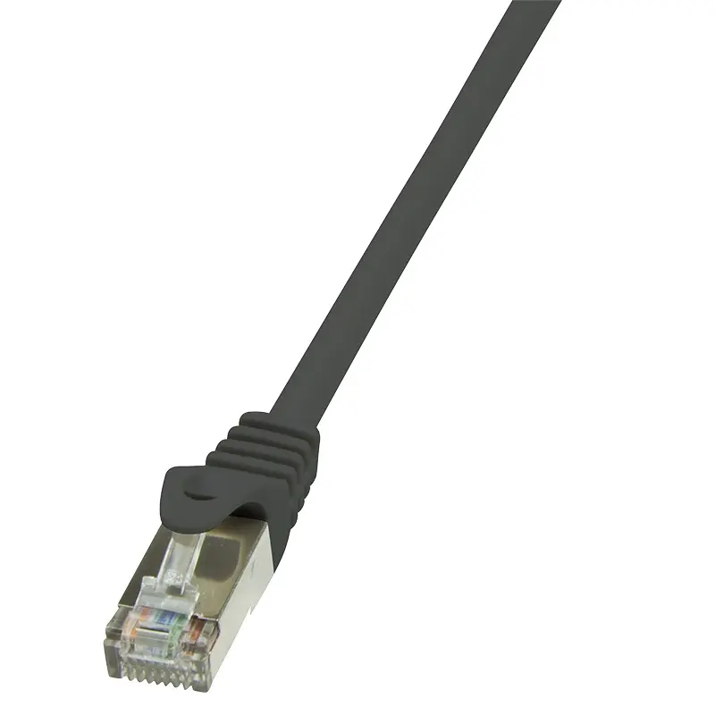 Cablu FTP Logilink Cat6 cupru aluminiu 10 m negru AWG26 ecranat CP2093S