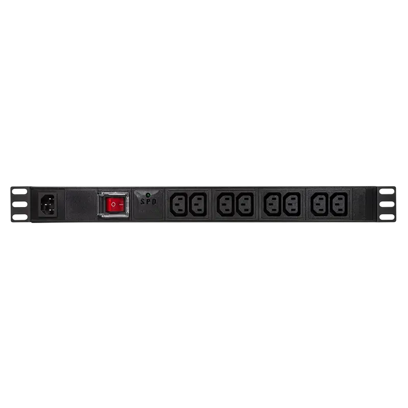 PDU LogiLink PDU8A02 rack 19 inch 8x C13 negru