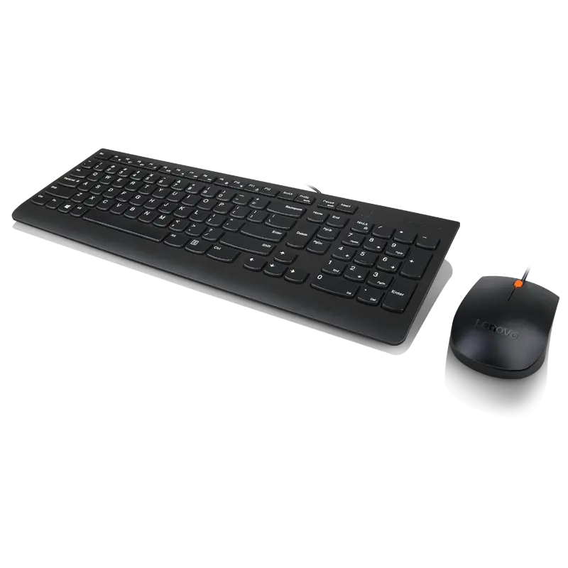 Kit mouse + tastatura Lenovo 300, Negru