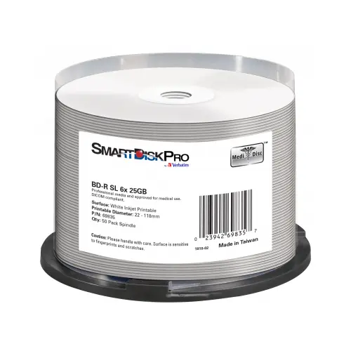 BD-R Verbatim SmartDisk Pro 25GB 6x 50 buc inkjet