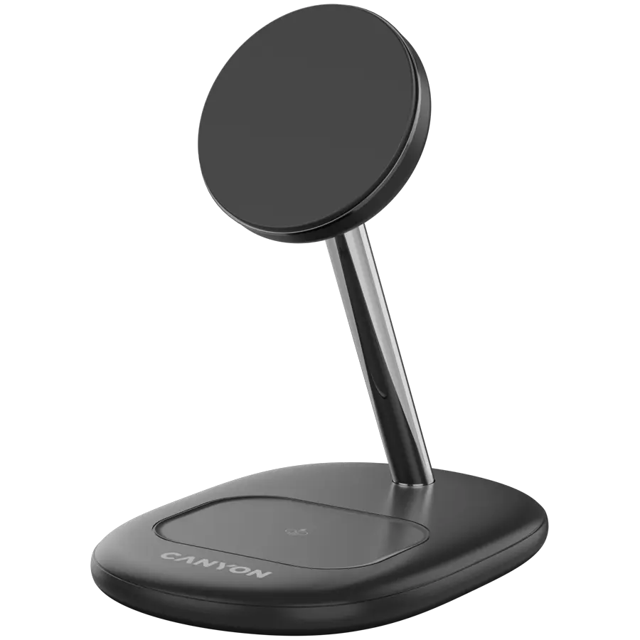 Incarcator wireless 2-in-1 Canyon WCS-205, 15W, negru