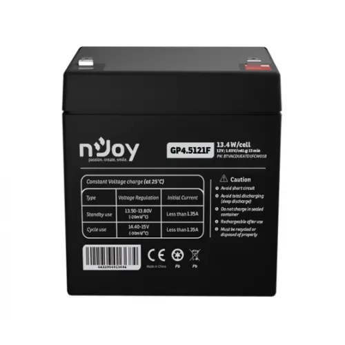 Acumulator nJoy GP4 5121F 12V 4,5Ah AGM VRLA F1