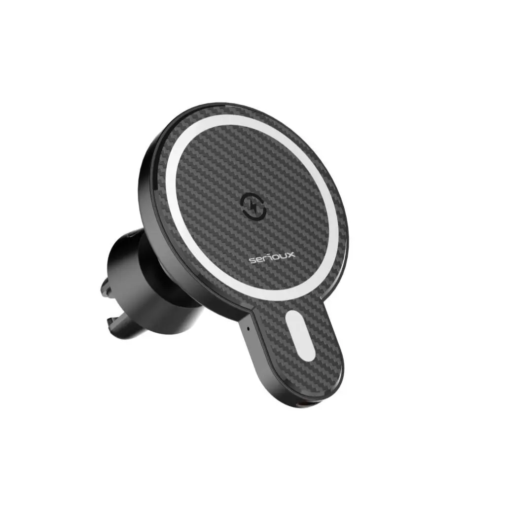 Suport auto Serioux CH02W wireless 15W MagSafe grila ventilatie
