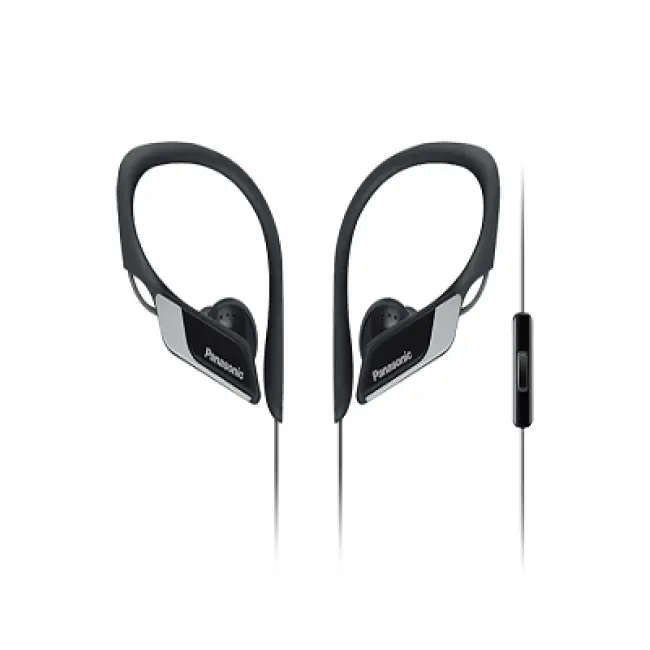 Casti Panasonic RP-HS35ME-K, sport, microfon, Negru