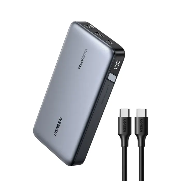 Baterie externă Ugreen 25000 mAh 145W USB-C USB-A gri